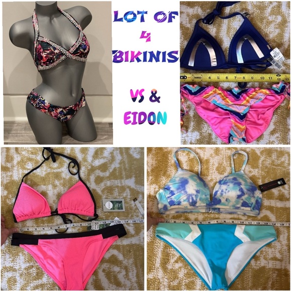 Lot of 4 bikinis & FREE GIFT - Picture 1 of 12